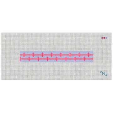 Lineaux Needlepoint Key Fob Kit Stitched Preview