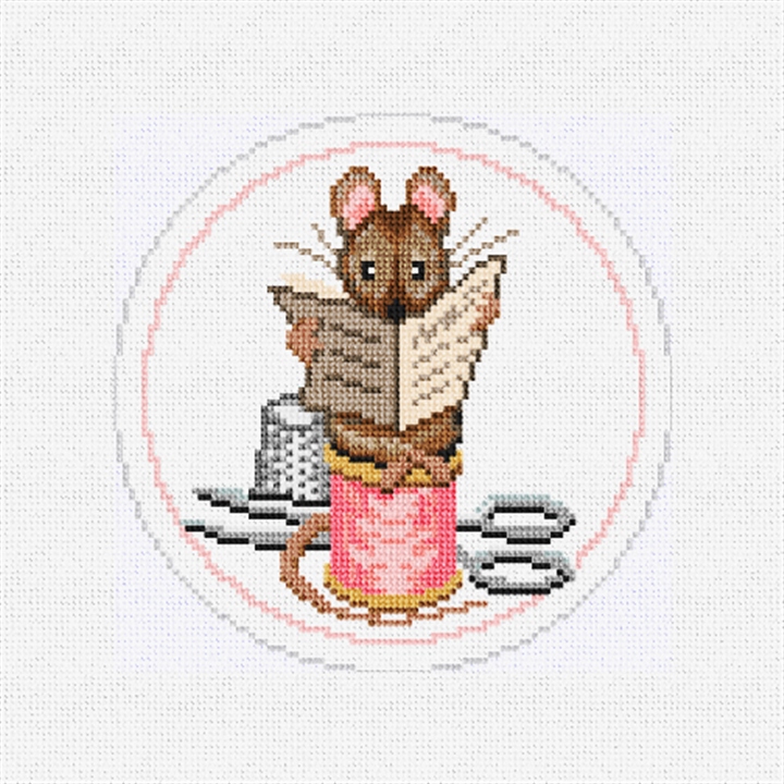 Little Brown Mouse Needlepoint Ornament Kit