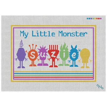 Little Monsters Kids Needlepoint Pillow Kit