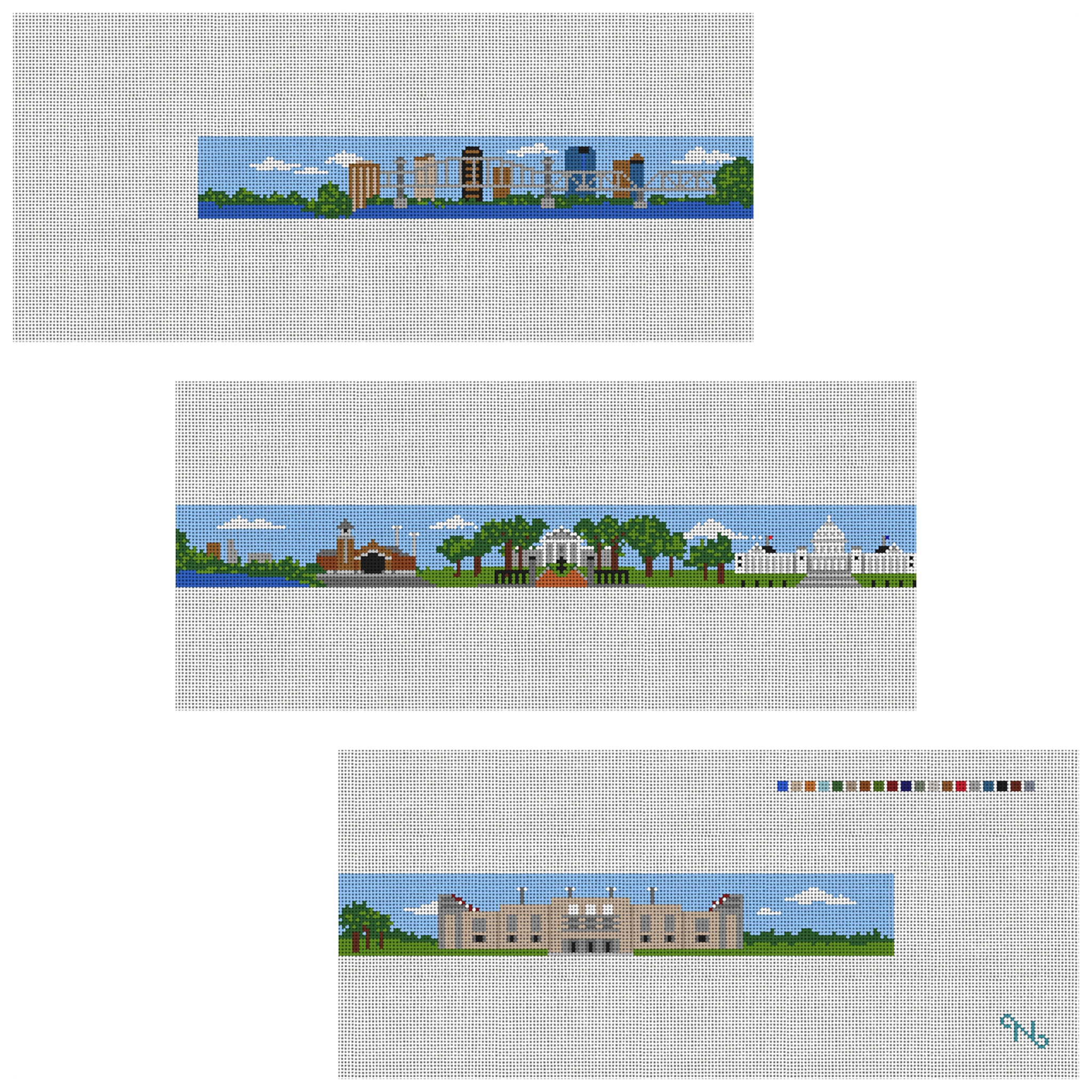 Little Rock Arkansas Needlepoint Belt Kit