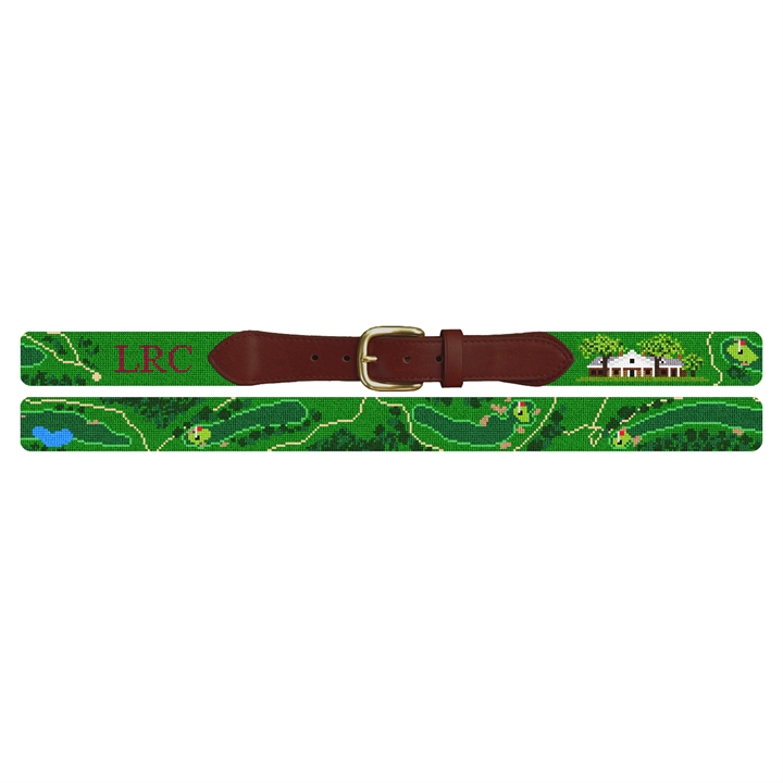 Little Rock Country Club Golf Course Needlepoint Belt