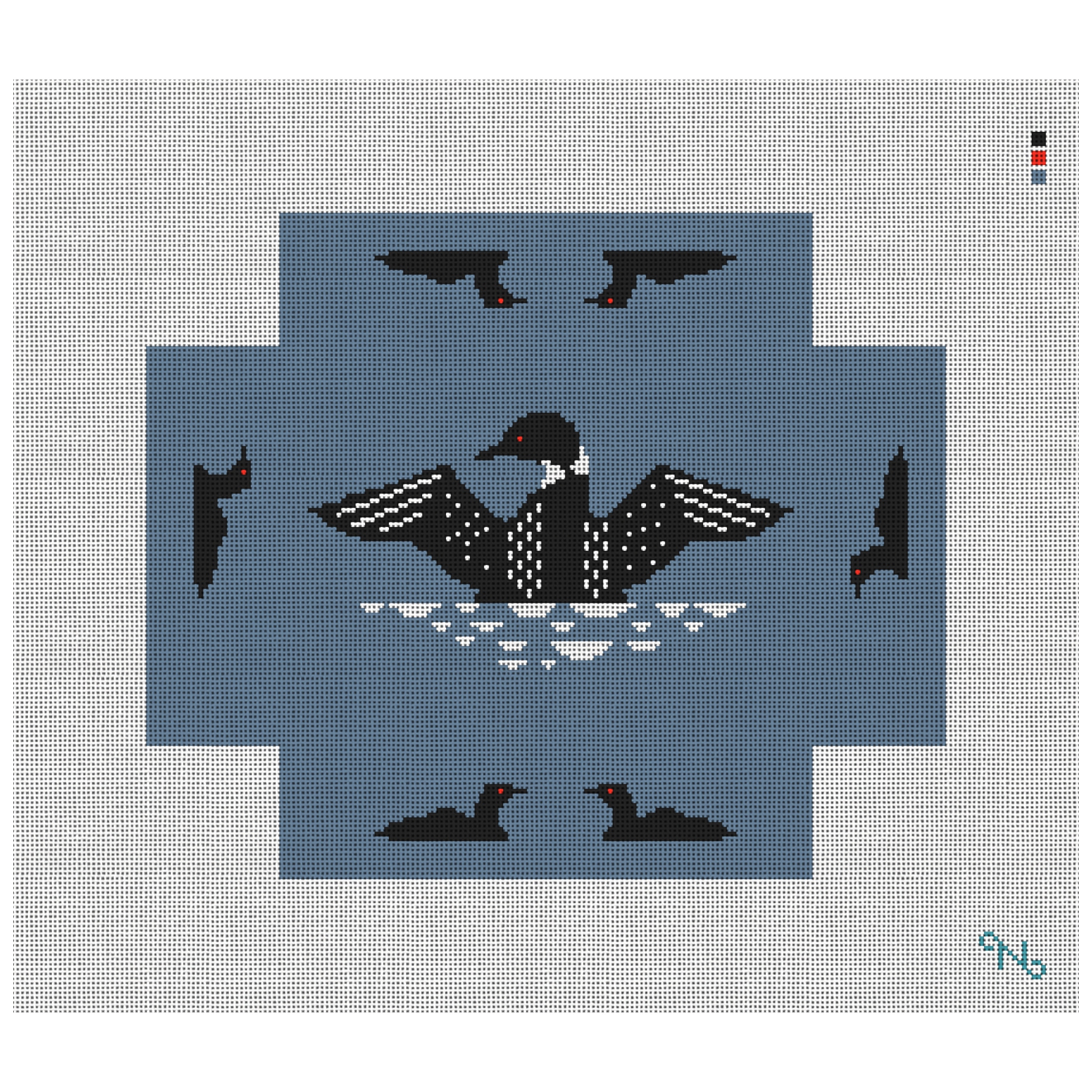 Loon Brick Cover Needlepoint Kit
