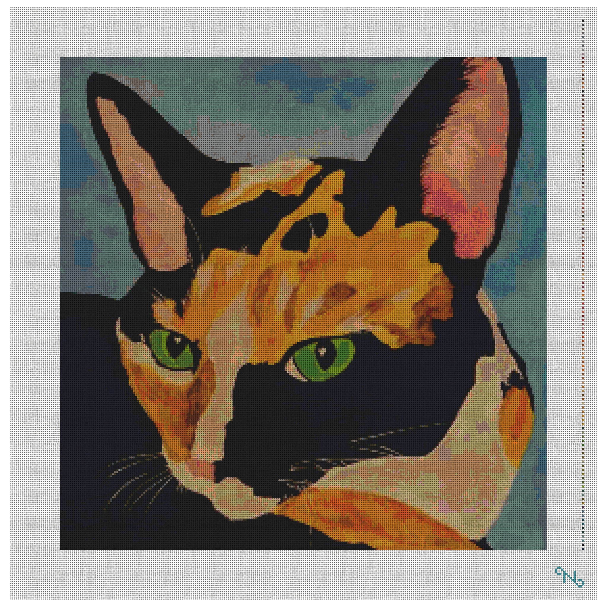 Loretta the Cat Needlepoint Kit