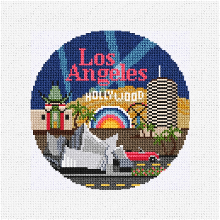 Los Angeles Needlepoint Ornament Kit