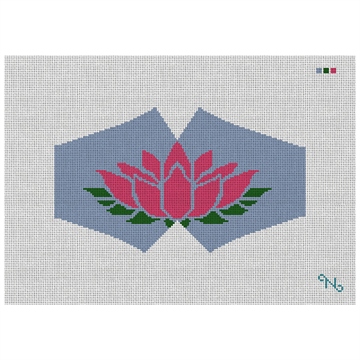 Lotus Blossom Face Mask Needlepoint Kit