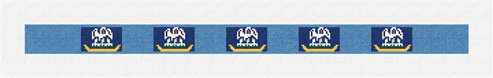 Louisiana Flag Needlepoint Dog Collar Kit