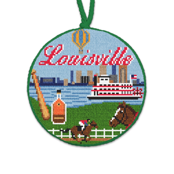 Louisville Needlepoint Ornament 