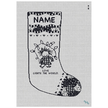 Love Lights the World Needlepoint Stocking Kit