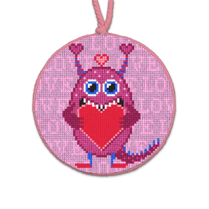 Love Monster Needlepoint Ornament