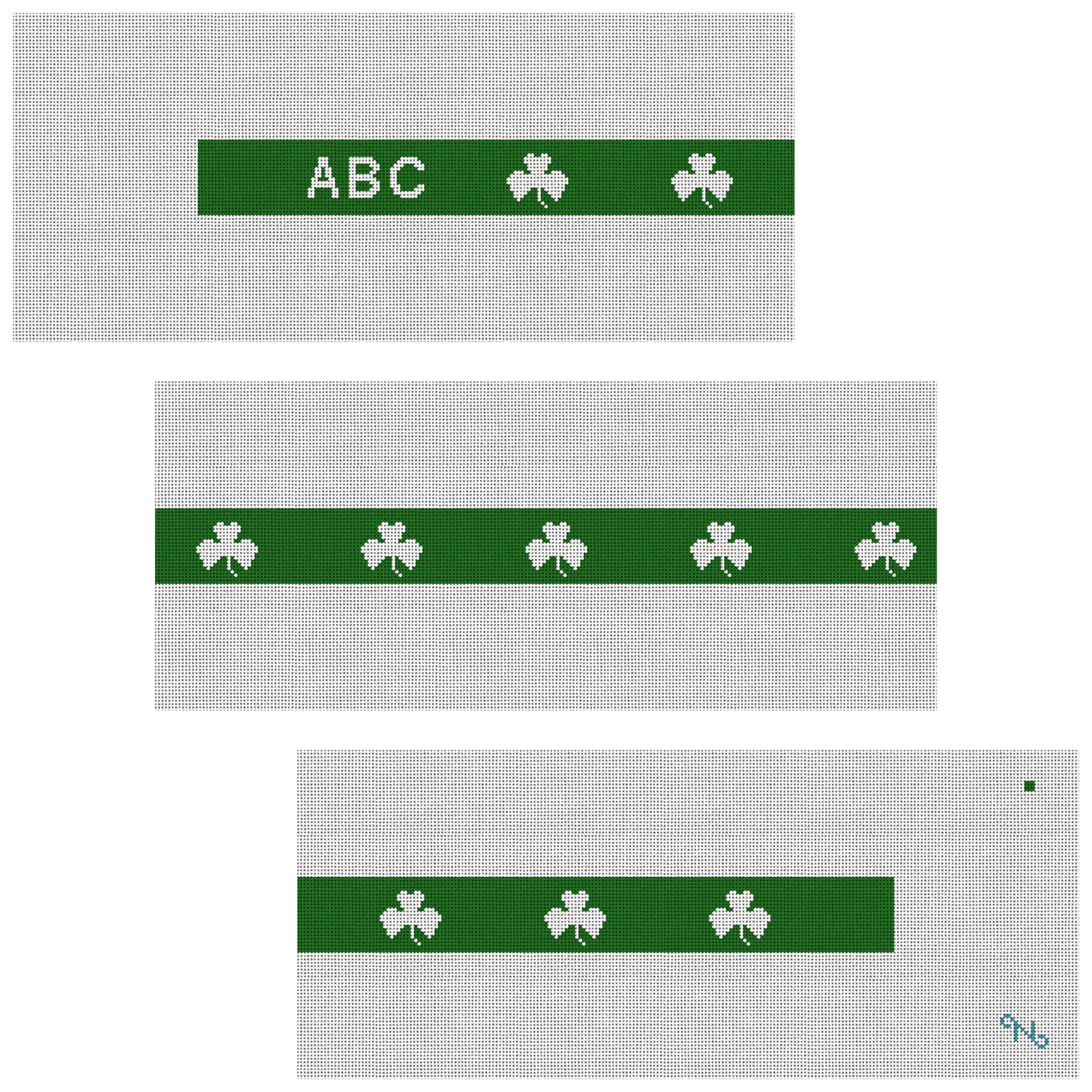 Lucky Irish Needlepoint Belt Kit
