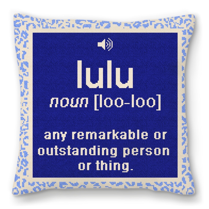 LuLu Needlepoint Pillow