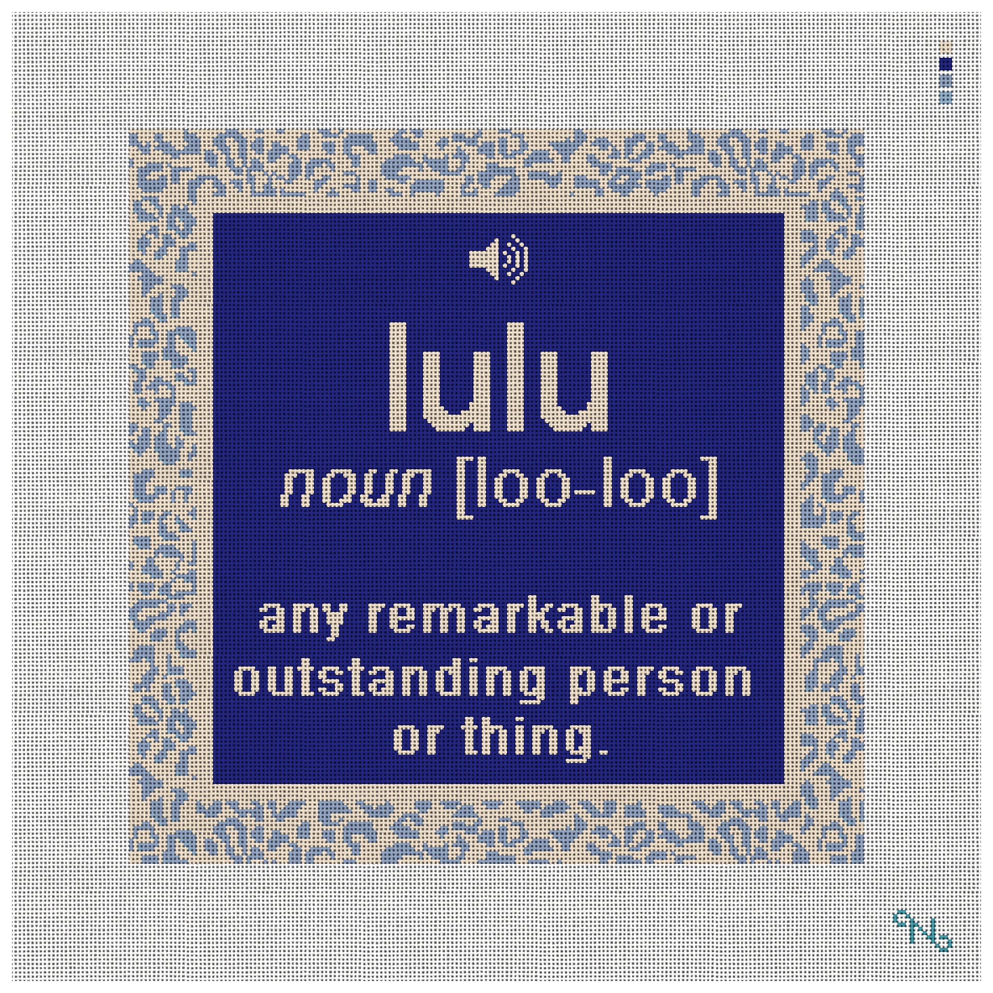 LuLu Needlepoint Pillow Kit
