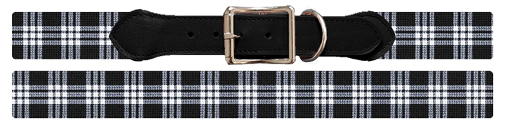 MacFarlane Tartan Needlepoint Dog Collar