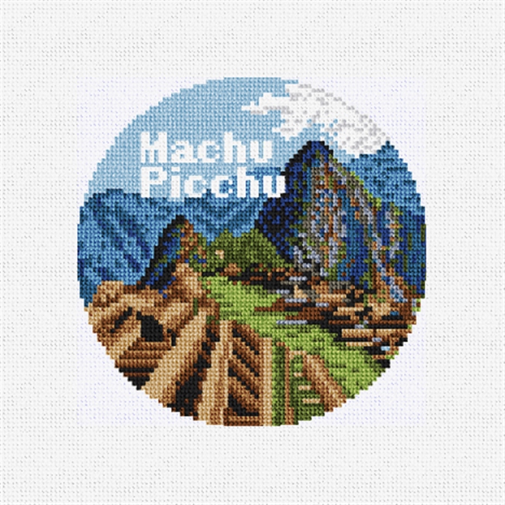 Machu Picchu Needlepoint Ornament Kit