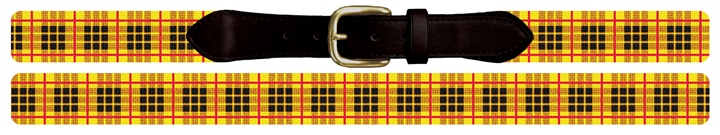 MacLeod of Lewis Tartan Needlepoint Belt