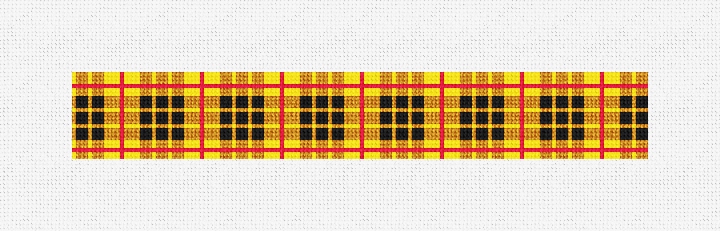 MacLeod of Lewis Tartan Needlepoint Key Fob Kit