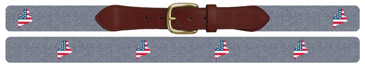 Maine State Needlepoint Belt