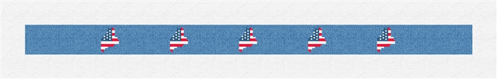 Maine State Needlepoint Dog Collar Kit
