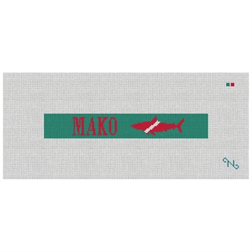 Mako Shark Needlepoint Key Fob Kit