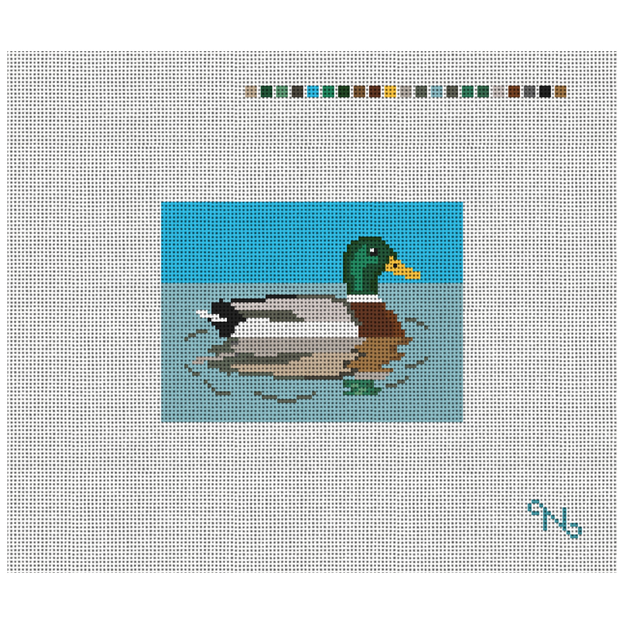 Mallard Needlepoint Card Wallet Kit