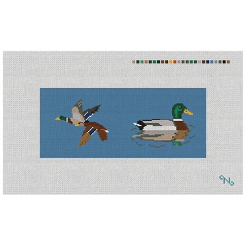Mallard Needlepoint Flask Kit