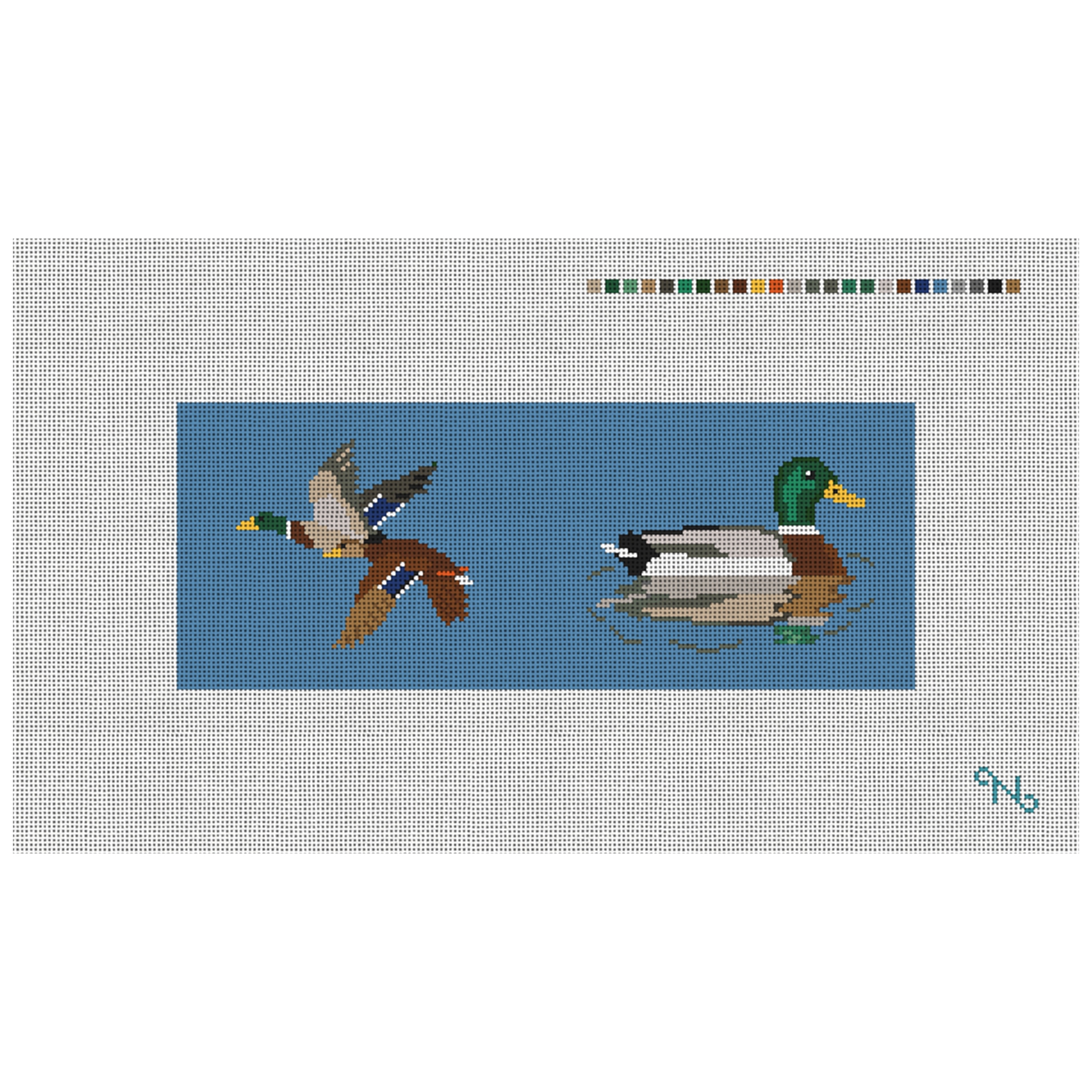 Mallard Needlepoint Wallet Kit
