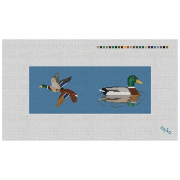 Mallard Needlepoint Wallet Kit