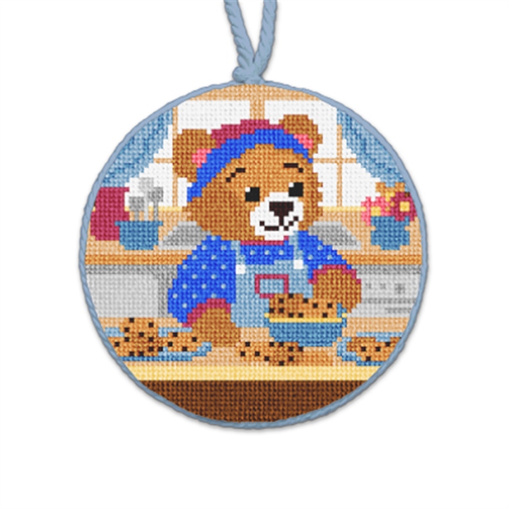 Mama Bear's Cookies Needlepoint Ornament