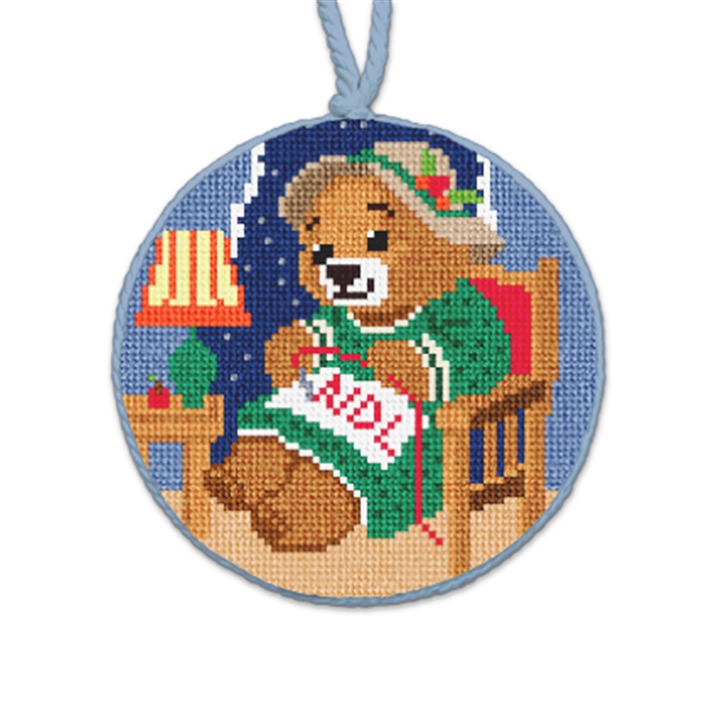 Mama Bear's Needlepoint Ornament