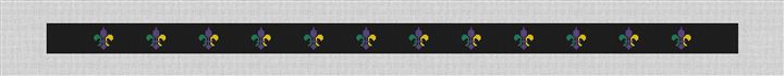 Mardi Gras Fleur De Lis Needlepoint Belt Kit