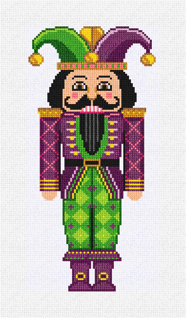 Mardi Gras Nutcracker Needlepoint Kit