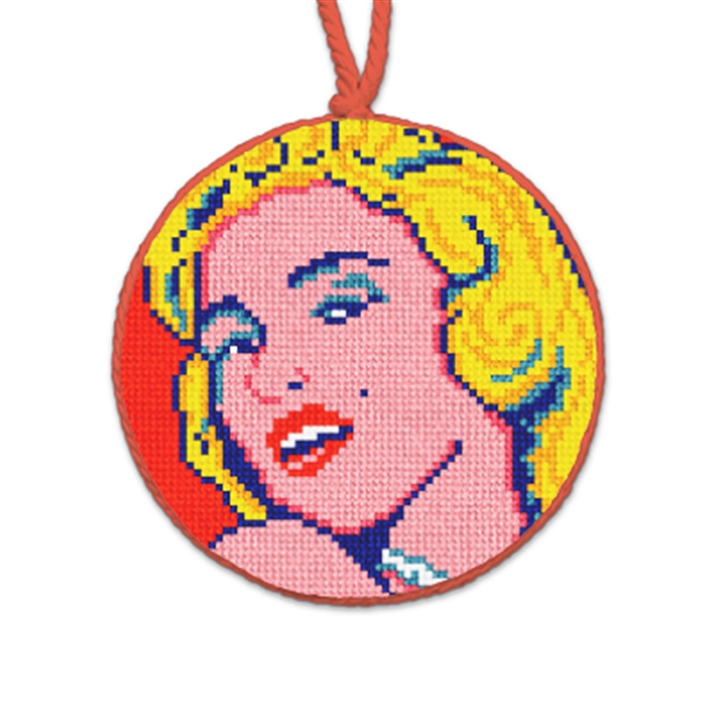 Marilyn Monroe Needlepoint Ornament