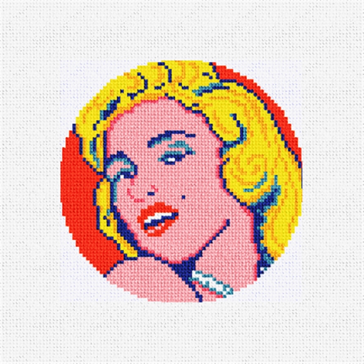 Marilyn Monroe Needlepoint Ornament Kit