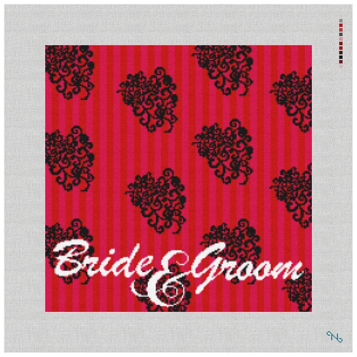 Marthas Personalized Ring Bearer PIllow Kit Stitched Preview