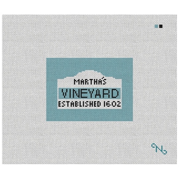 Martha's Sign Needlepoint Card Wallet Kit