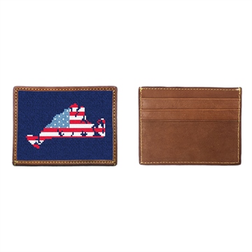 Martha's Vineyard Needlepoint Card Wallet