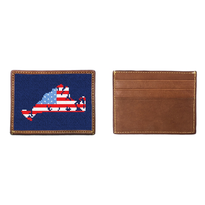Martha's Vineyard Needlepoint Card Wallet