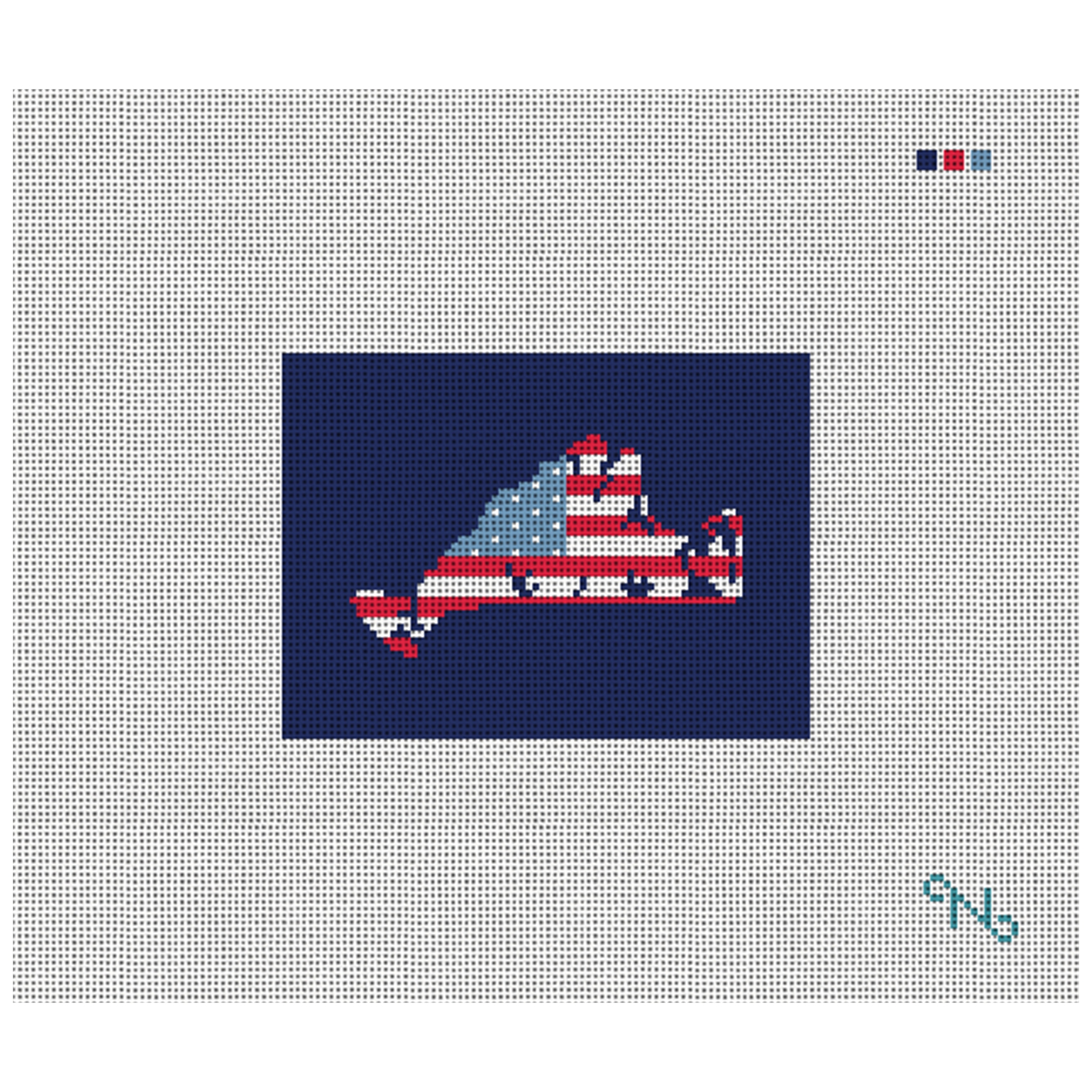 Martha's Vineyard Needlepoint Card Wallet Kit