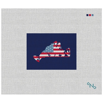 Martha's Vineyard Needlepoint Card Wallet Kit