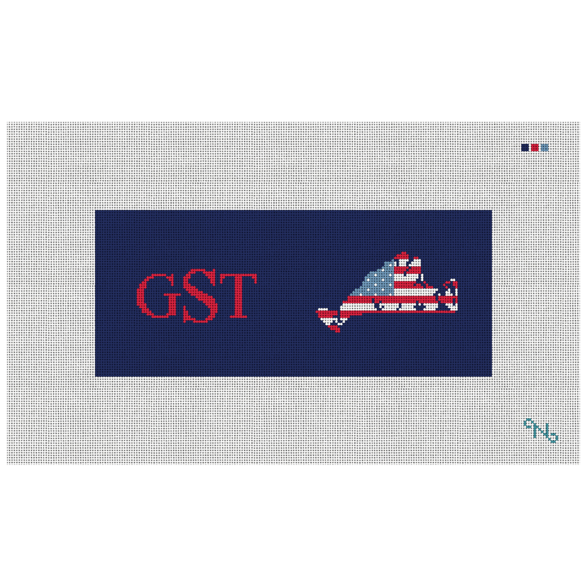 Martha's Vineyard Needlepoint Flask Kit