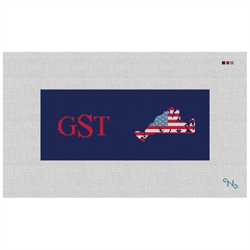 Martha's Vineyard Needlepoint Flask Kit