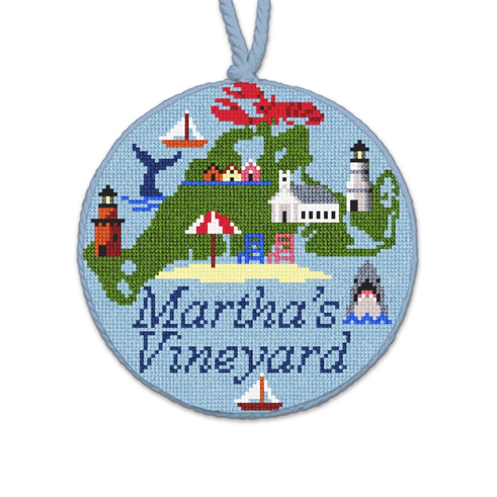 Martha's Vineyard Needlepoint Ornament