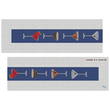 Martini Purse Guitar Strap Needlepoint Kit