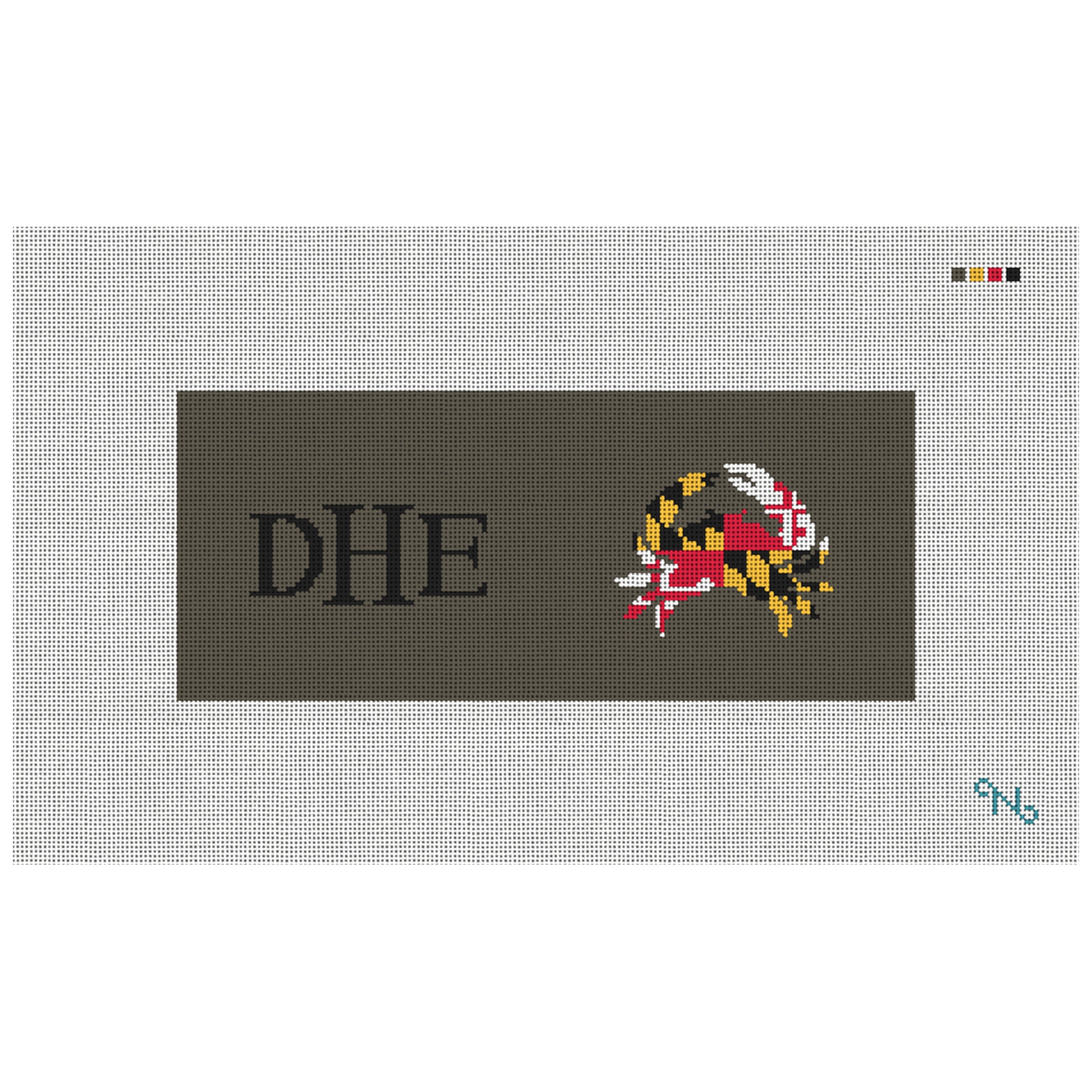 Maryland Crab Flag Needlepoint Flask Kit
