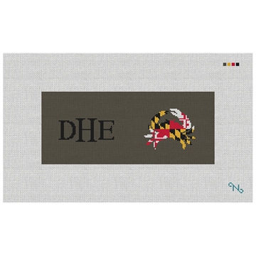 Maryland Crab Flag Needlepoint Flask Kit