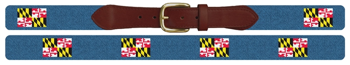 Maryland Flag Needlepoint Belt