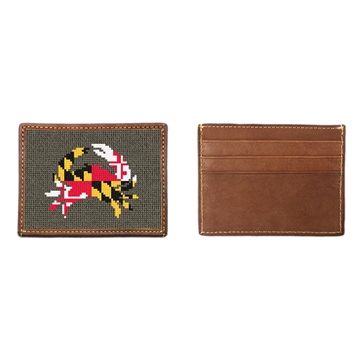 Maryland Flag Needlepoint Card Wallet