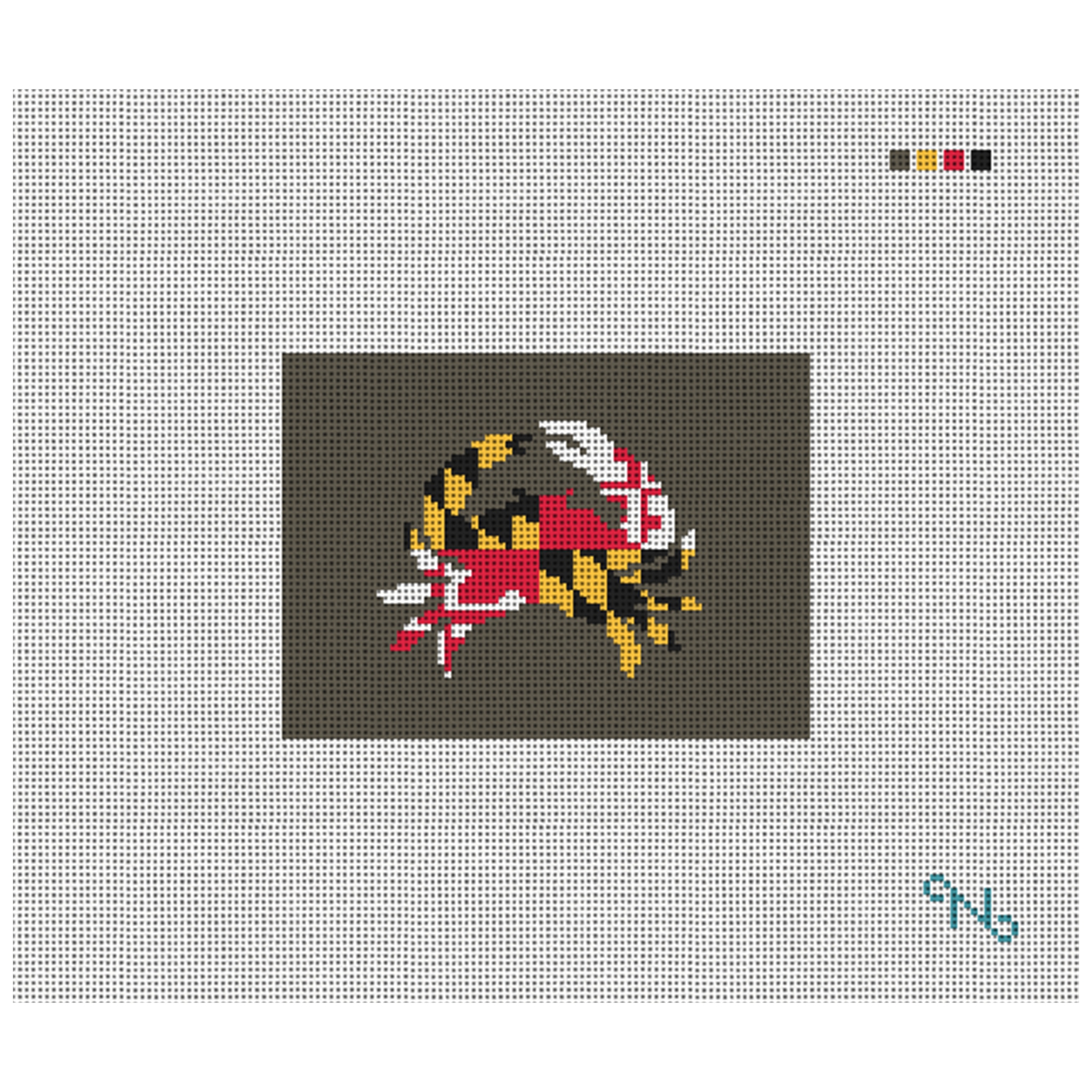 Maryland Flag Needlepoint Card Wallet Kit