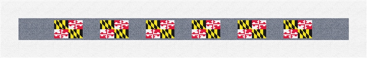 Maryland Flag Needlepoint Dog Collar Kit
