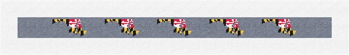 Maryland State Needlepoint Dog Collar Kit